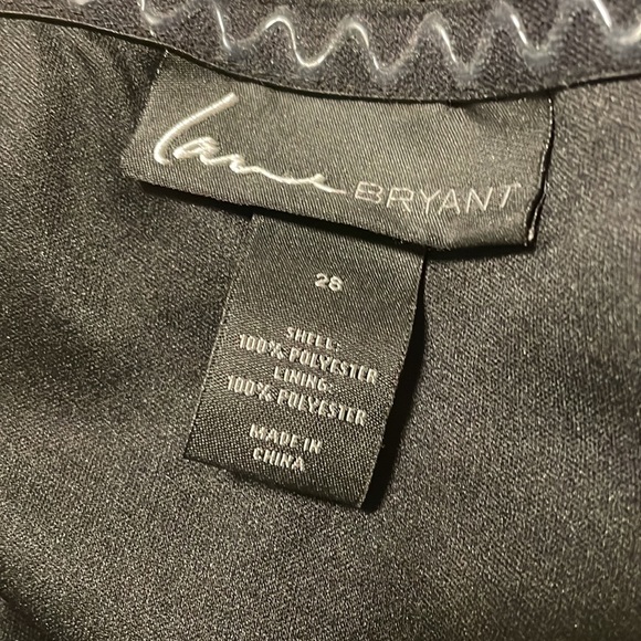 Lane Bryant Gold Textured Dot Strapless Black Layered Chiffon Mini 28 Dress - Picture 7 of 14